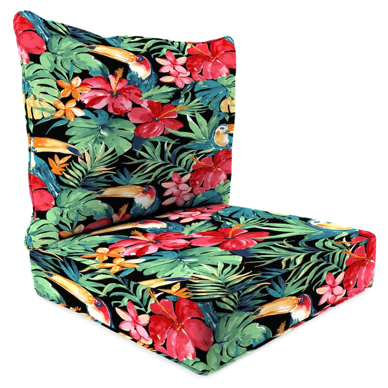 24" x 47" Outdoor Deep Seat Cushion Set with Welt - 46.5'' L x 24'' W x 6'' H