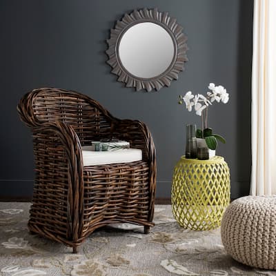 SAFAVIEH Nita Natural Rattan Club Chair - 27.5" x 27.5" x 35.5"