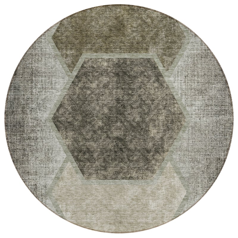 Machine Washable Indoor/ Outdoor Chantille Modern Boho Rug