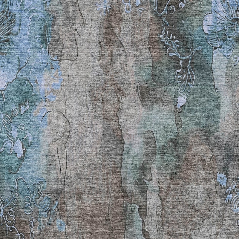 HomeRoots Floral Transitional Rectangle Outdoor Rug