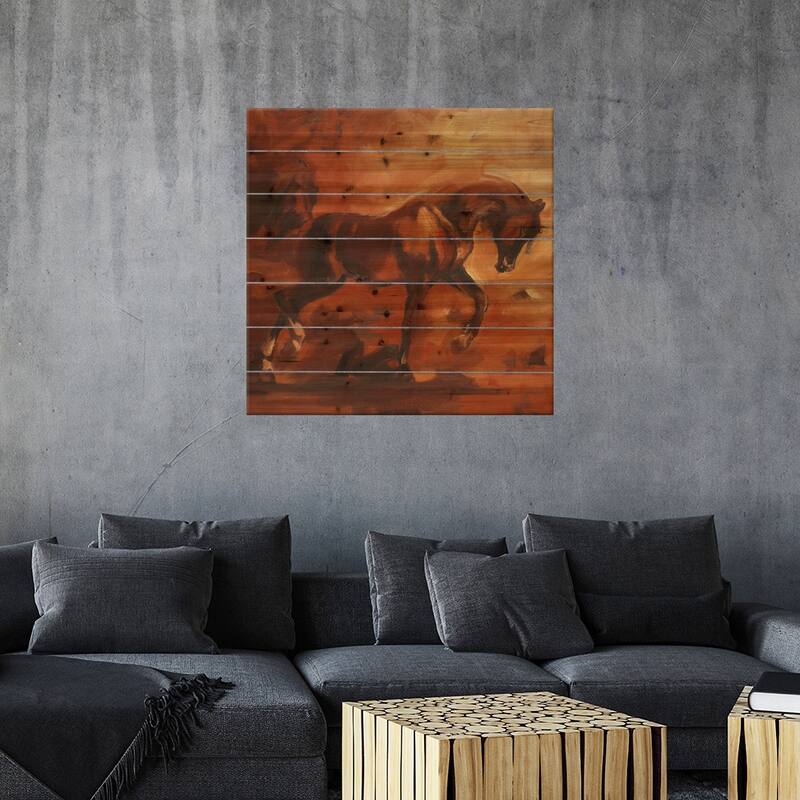 Arab I Print On Wood by Zil Hoque - Multi-Color