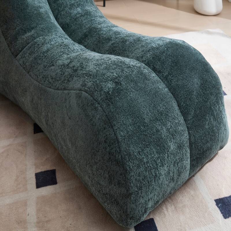 Large Creative Adult Lounge Chair, Plush Bean Bag Sofa with Sponge Fill