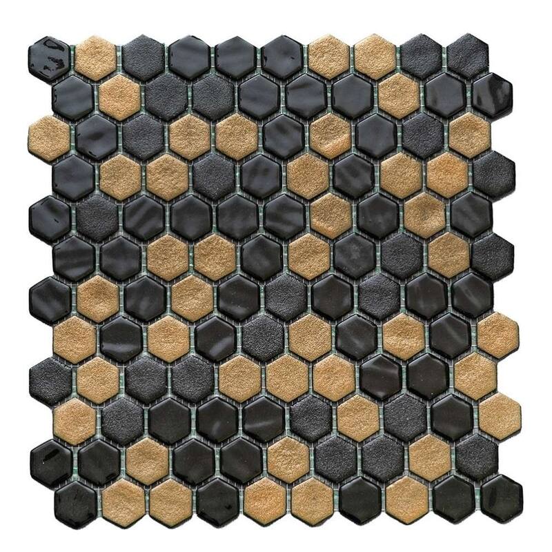 The Tile Life Eterna Hex 1x1 Glass Floor, Wall & Backsplash Tile