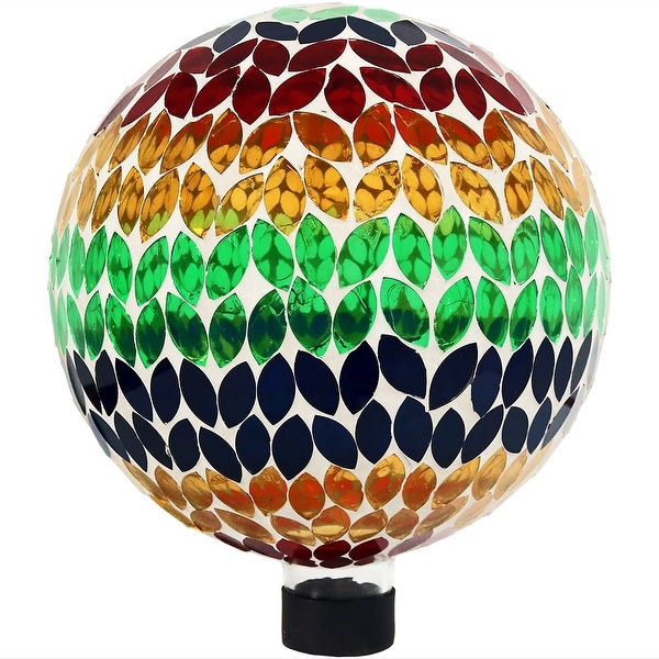 Sunnydaze Mosaic Garden 10 inch Gazing Ball Yard Decoration - Options