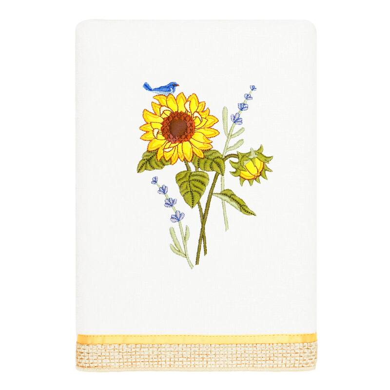 Authentic Hotel and Spa Turkish Cotton Girasol 3PC Multi-Size Embellished Towel Set
