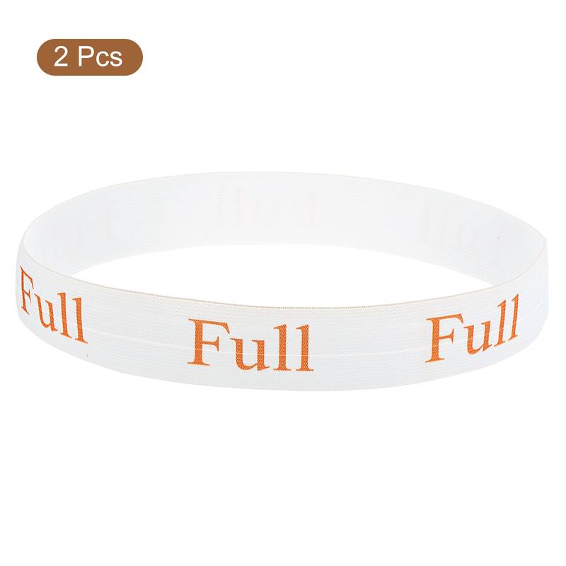 Bed Sheet Organizer Bands 325x38mm Storage Bands, White/Orange, FULL - White/Orange