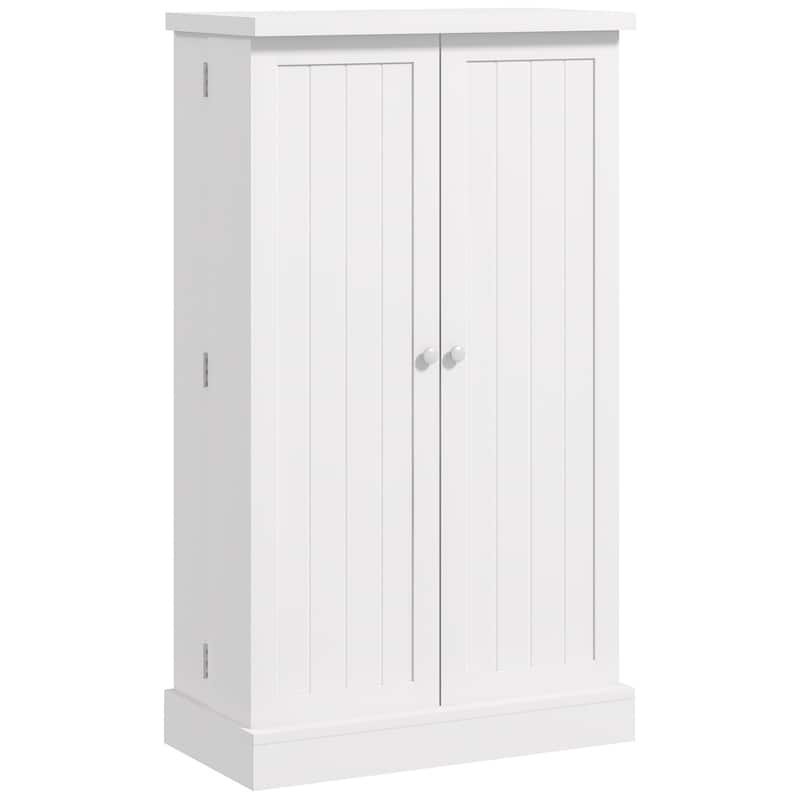 41" Kitchen Pantry Storage Cabinet, Freestanding Kitchen Cabinet with 12 Door Shelves, Double Doors