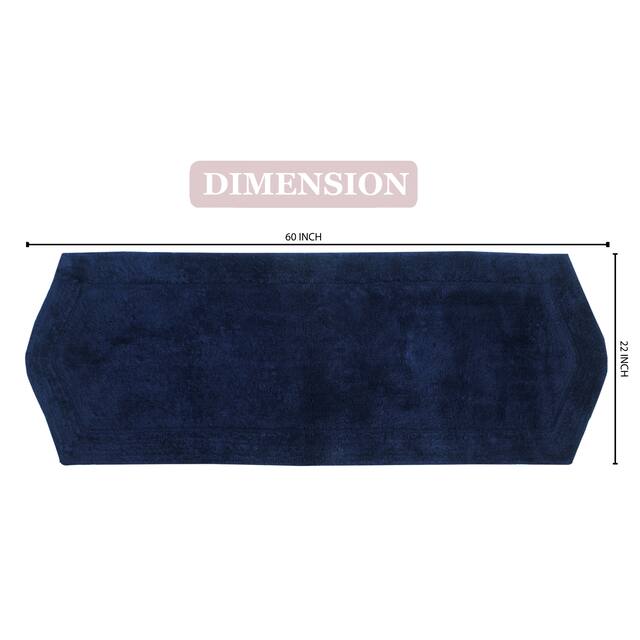 Home Weavers Waterford Collection Absorbent Cotton Machine Washable and Dry Runner Rug