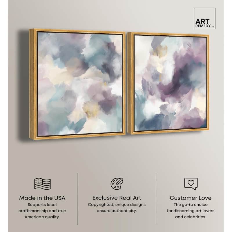 Golden Reflections Canvas Set of 2 by Art Remedy