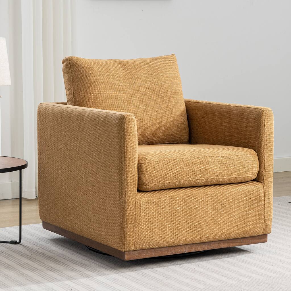 Mid Century Modern Swivel Accent Chair, Armchair for Living, Bedroom, Guest Room, Office