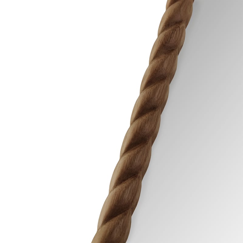 Madison Park Montra Arched Braided Wood Wall Mirror - N/A