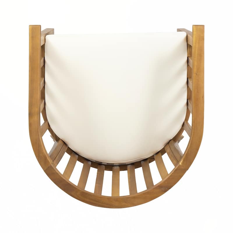 Outdoor Wooden Dining Chairs, Set of 2