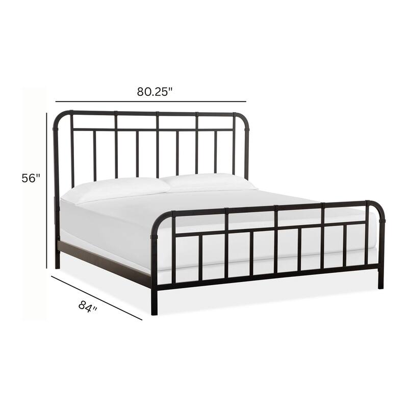 Magnussen Home Harper Springs Forged Iron Metal Bed