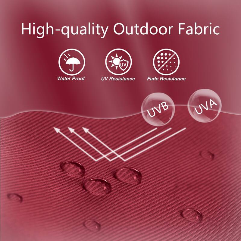 Maypex 11 Feet Round Market Patio Umbrella