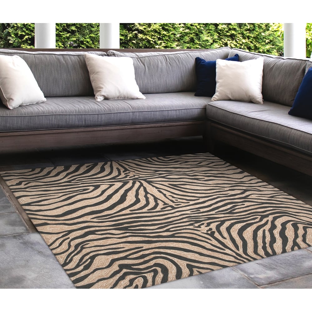 Liora Manne Ravella Zebra Indoor/Outdoor Rug