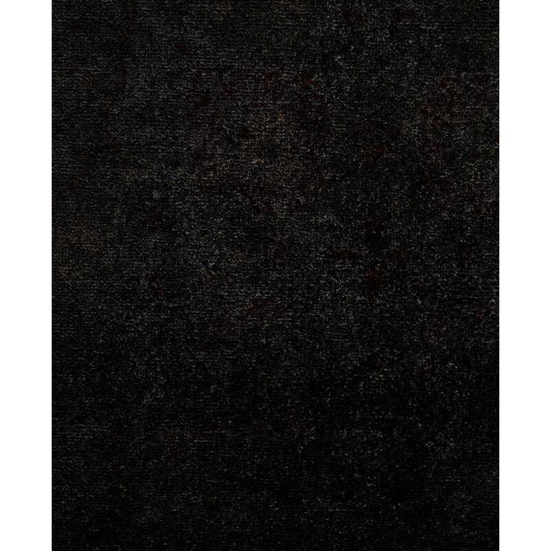 Overdyed One-of-a-Kind Hand-Knotted Area Rug - Black - 9' 3" x 12' 2"
