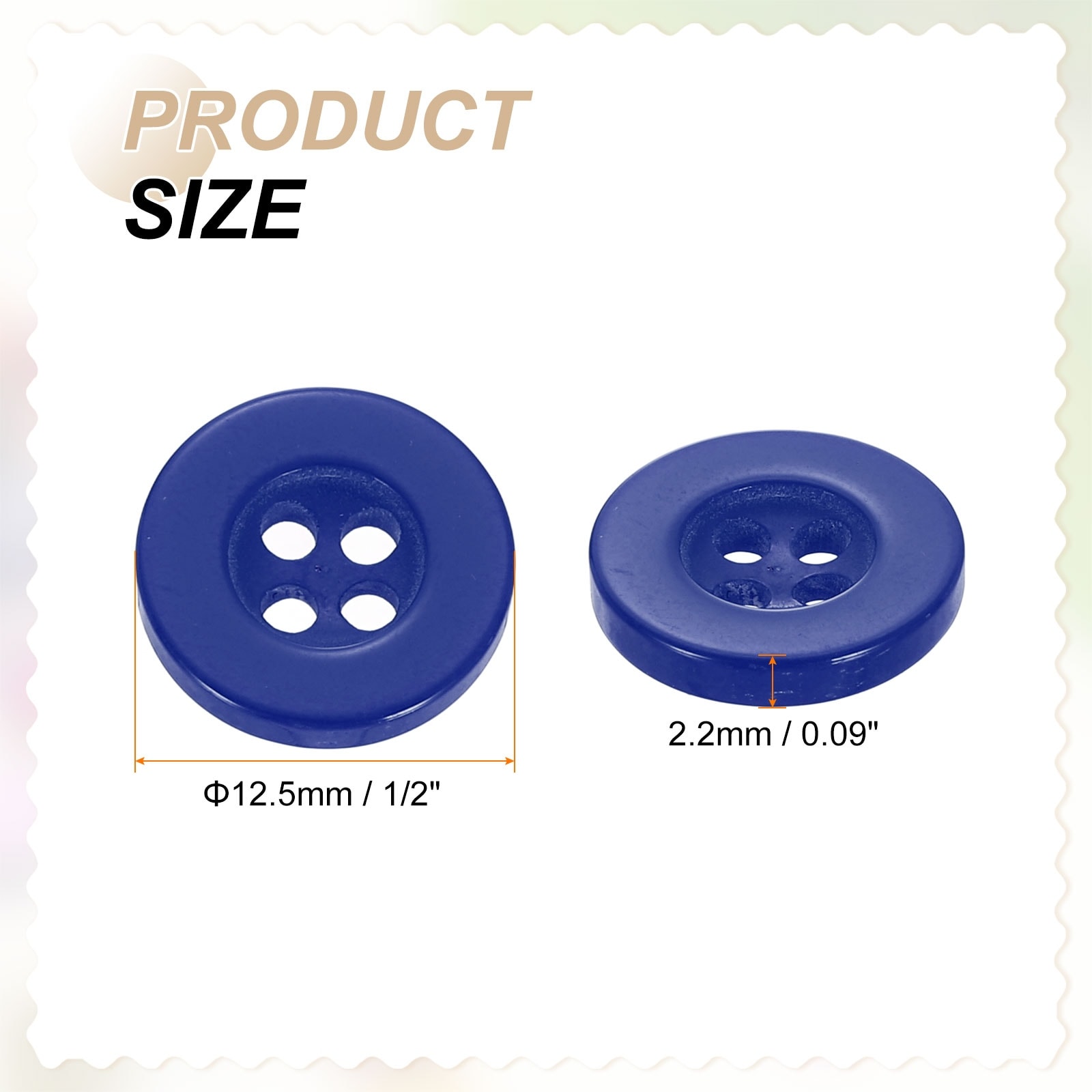 Sewing Buttons Resin Round Flat Craft Replacement Buttons for Sewing Clothing and DIY