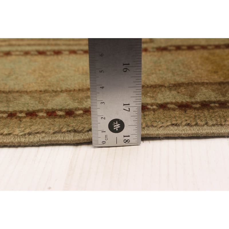 ECARPETGALLERY Hand-knotted Color Transition Taupe Wool Rug - 6'10 x 10'4