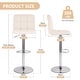 preview thumbnail 2 of 19, 17" x 19" Modern Upholstered Adjustable Height Swivel Bar Stools （Set of 2）