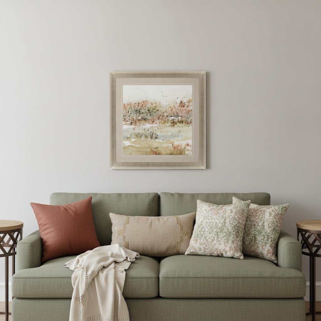 HomeRoots Scent of Fall Landscape Gold Framed Wall Art