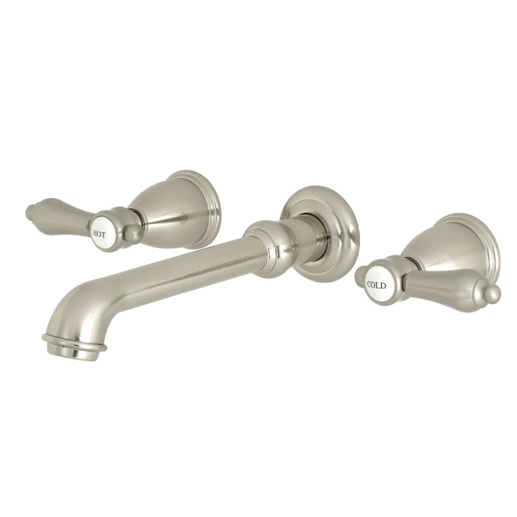 Heirloom Two-Handle 3-Hole Wall Mount Bathroom Faucet