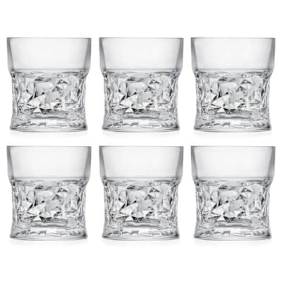 Tumbler Glass - Double Old Fashioned - Set of 6 Glasses - 11 oz. - Made in Europe - By Majestic Gifts Inc.