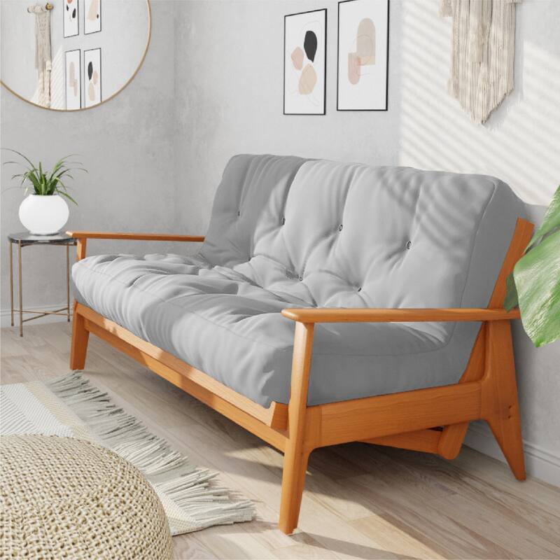 10" Pocket Coil Futon Mattress. Mattress only. Frame not included. - Grey - Queen