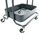preview thumbnail 25 of 51, 4-Tier Metal Utility Cart with Wheels Storage Shelves Organizer Trolley Cart