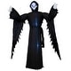 preview thumbnail 6 of 6, Sunnydaze 7’ Grisly Grim Reaper Inflatable Halloween Decoration