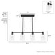 preview thumbnail 4 of 11, Hunter Lochemeade 4-Light Linear Chandelier - Dining Room, Kitchen Island - Modern Farmhouse, Transitional, Industrial