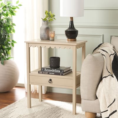 SAFAVIEH Haven Farmhouse Low Drawer Accent Table - 24"W x 13"D x 30"H