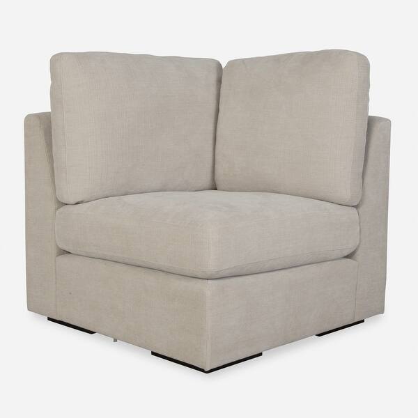 slide 2 of 7, Uttermost 238-C-REFUGE Refuge 38" Wide Polyester Sectional Corner Sand