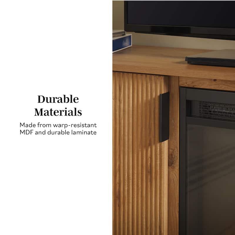 Middlebrook 70-inch TV Stand with Electric Fireplace