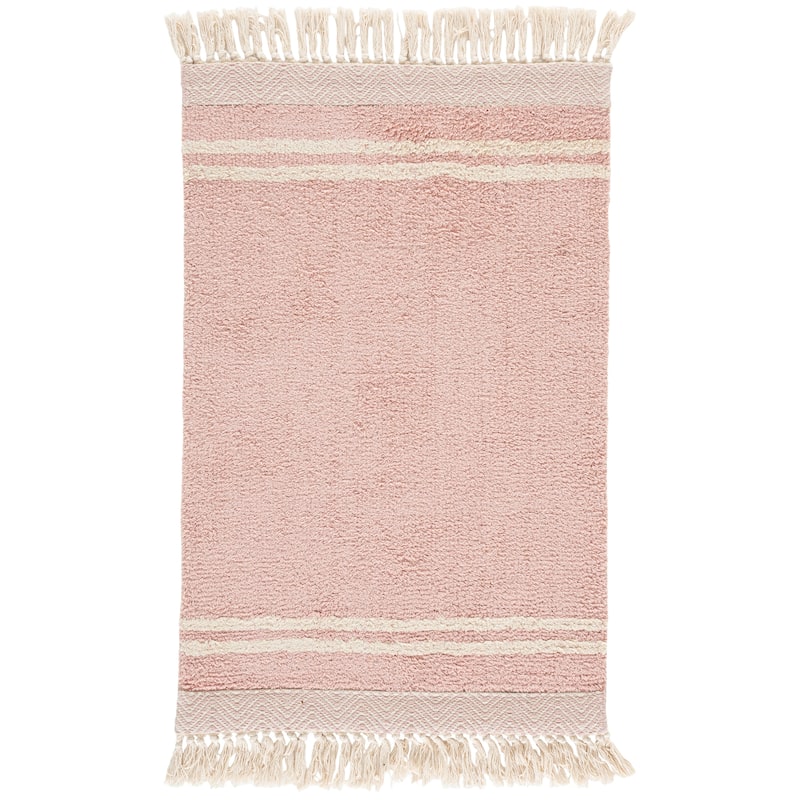 SAFAVIEH Easy Care Machine Washable Vincente Ilva Rug - 2'3" x 5' - Pink/Ivory