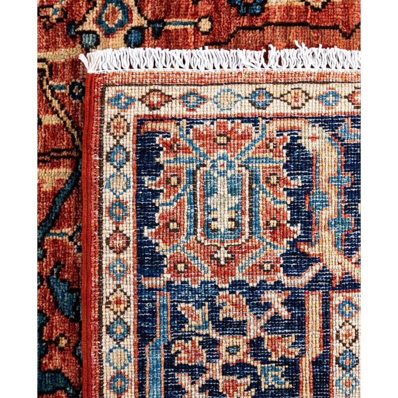 Serapi One-of-a-Kind Hand-Knotted Area Rug - Red - 4' 2" x 5' 8"