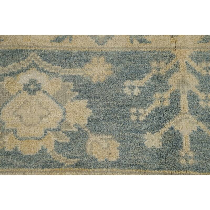 Oushak Indian Area Rug Handmade Wool Carpet - 7'10" x 10'2"