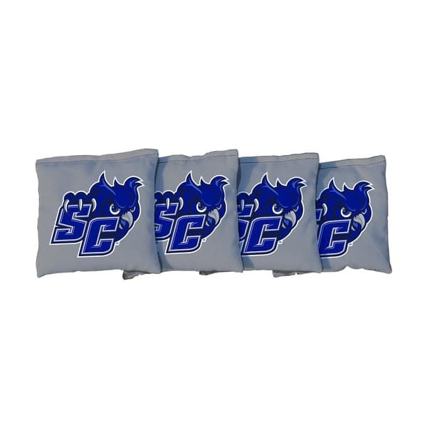 slide 2 of 3, Southern Connecticut State Owls Grey Cornhole Bags All-Weather Resin Filled
