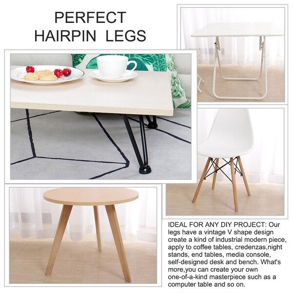 mid century hairpin table legs