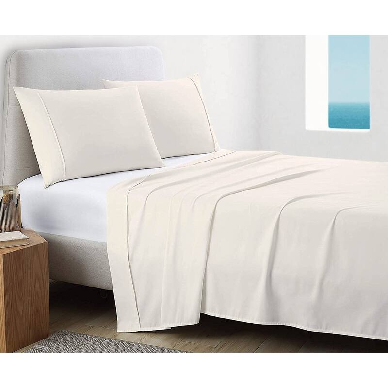 GOTS Certified 300TC Organic Cotton Sateen Wrinkle Resistant Flat Sheets