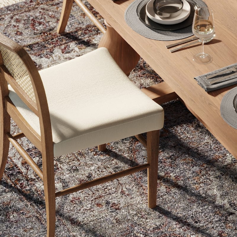 Maven Lane Vera Dining Chairs, Set of 2 - Aged Natural