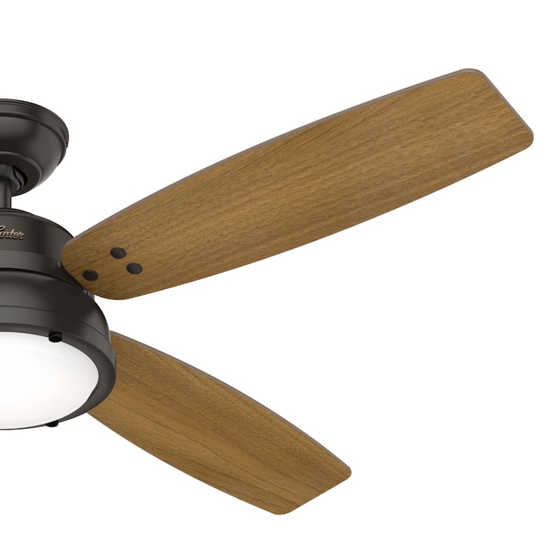 Hunter 52" Wingate Ceiling Fan with LED Light Kit and Handheld Remote - Transitional, Coastal