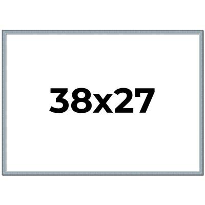 38x27 Frame Rustic Sky Blue Solid Wood Picture Frame | 0.75 Inch