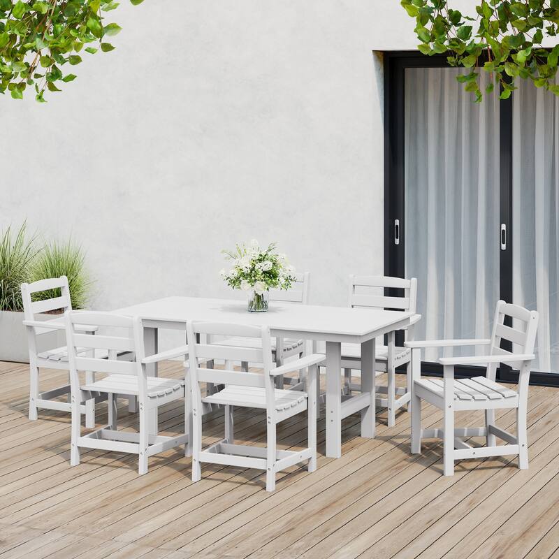 Shoreside 7-Piece Arm Chair Dining Set