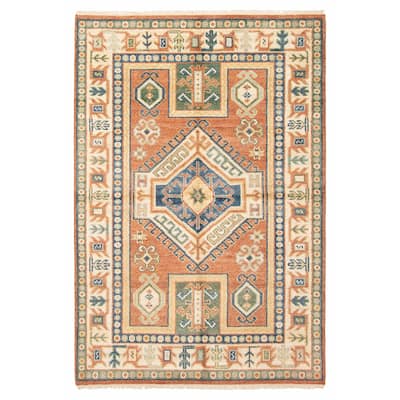ECARPETGALLERY Hand-knotted Jules Serapi Dark Copper Wool Rug - 5'5 x 8'0