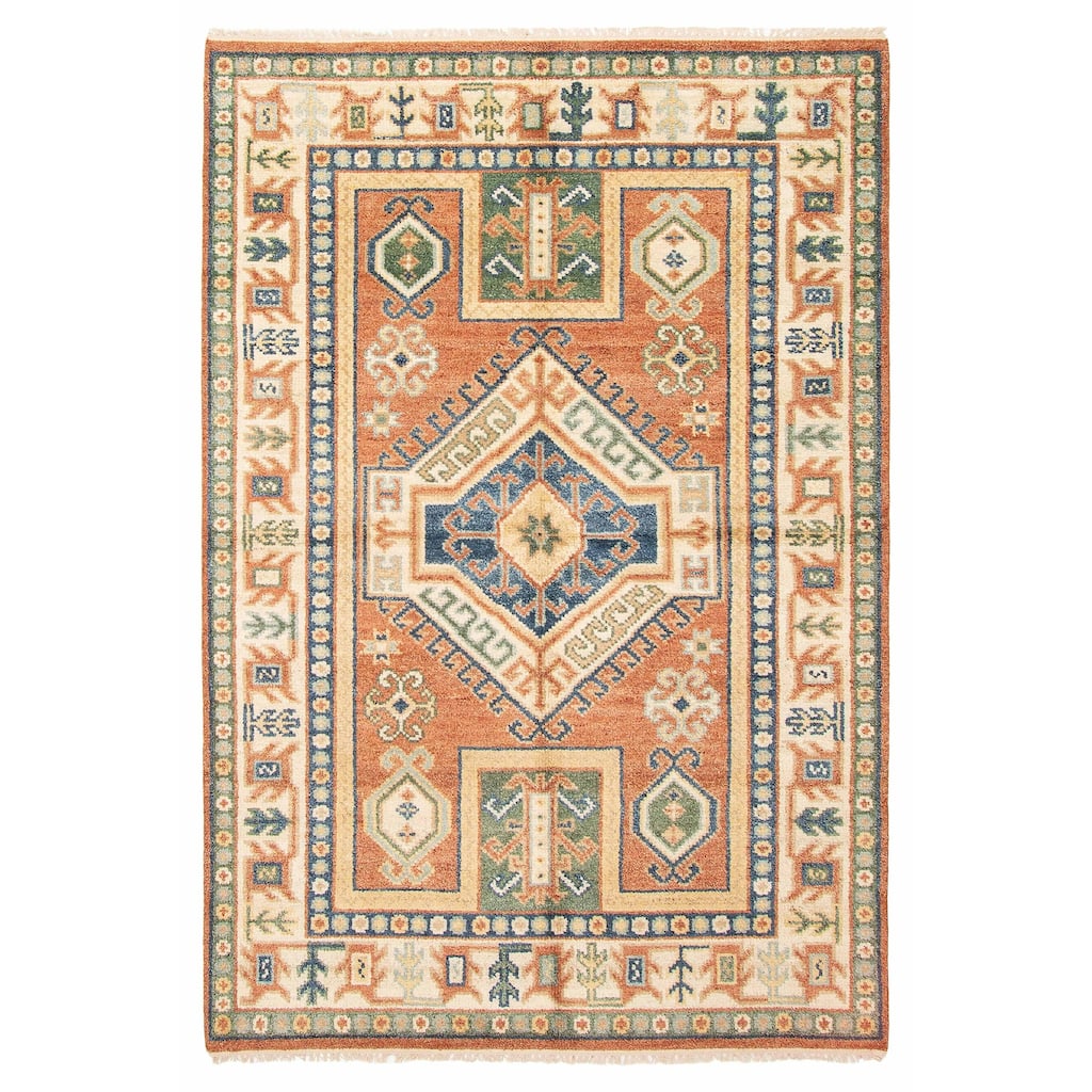 ECARPETGALLERY Hand-knotted Jules Serapi Dark Copper Wool Rug - 5'5 x 8'0