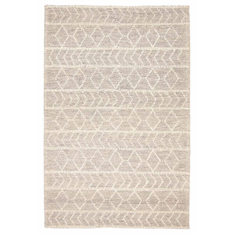 ECARPETGALLERY Braid weave Sienna Grey Wool Rug - 5'0 x 8'0 - Grey - 5'0 x 8'0