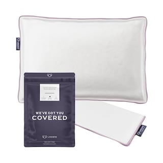 Lincove Cotton Sateen Pillow Protector - Zippered Cover for Pillows - Ideal for Toddler or Travel Pillows 12" x 16"