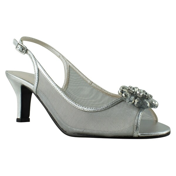 caparros silver heels
