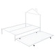 preview thumbnail 8 of 26, Full Size Metal Platform Bed with Twin Size Trundle