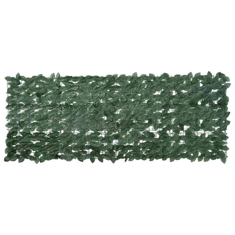 vidaXL Screen Dark green Polyethylene, Fabric 78.7x29.5 in - Dark green